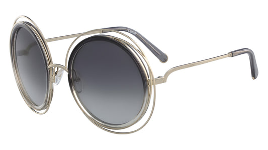 Chloe Round in Grey/Gold